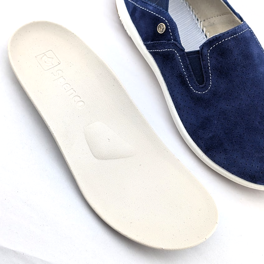 Spenco Brooklyn Women's US 6 Wide Navy Suede Convertible Slip-On Clogs Shoes Spenco