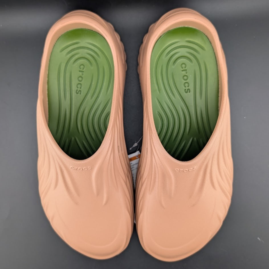 Crocs Echo Wave Pond Mens Size 9/Wos 11 Clog Shoes Cork Kiwi NWT-CLOSEOUT Crocs