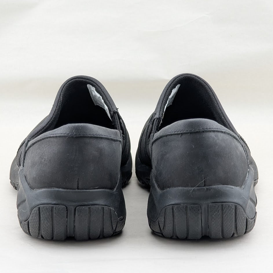 Merrell Encore Nova Black Leather Clogs Women’s 7.5  Slip-On Comfort Shoes Merrell