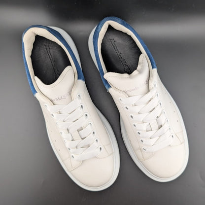 Alexander McQueen Oversized Paris Blue Leather Sneakers - Womens Size 8/Mens 6.5 Alexander McQueen