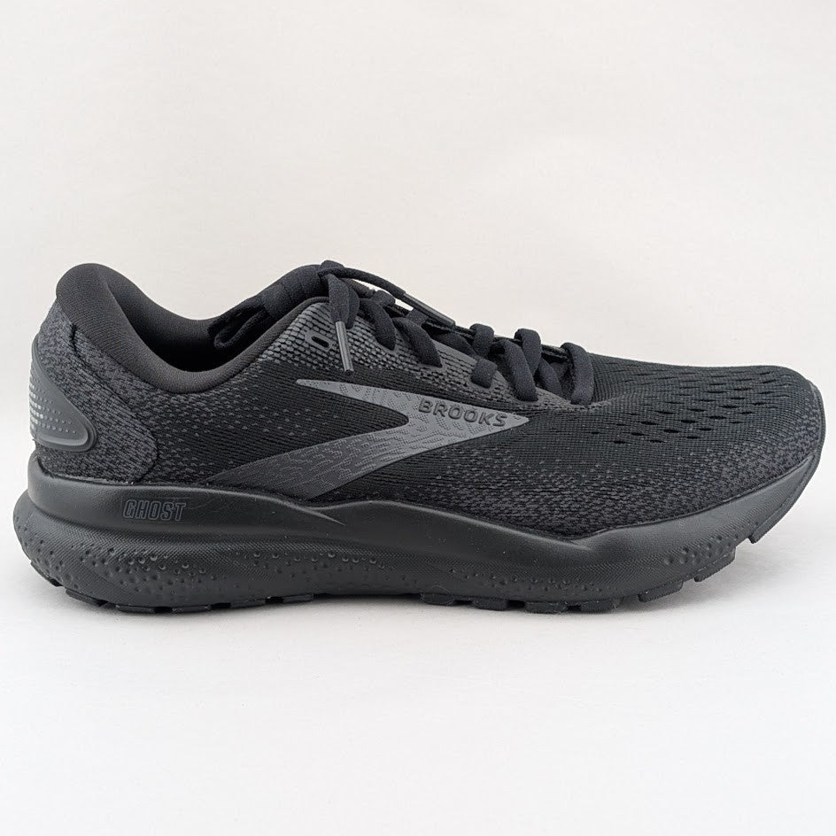 Brooks Womens Size 7 / Kids 5.5Y Black Ghost 16 Athletic Run Walk Sneakers Shoes Brooks