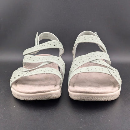 Earth Seravi3 Women's Size 7.5W Sandal Light Green Memory Foam Footbed Earth