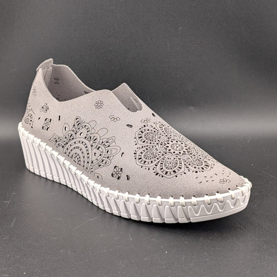 Bernie Mev Memory Foam TW09 Gray Shoes Slip-on Cutouts EU 36 or 41 (US 6 or 9.5) Bernie Mev