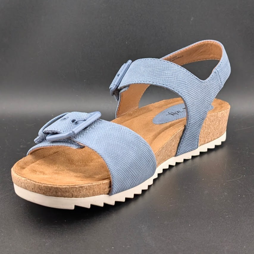 Eurosoft by Sofft Glinda Sandals Women's 10M Mist Blue Adjustable Strap 4363 Eurosoft by Sofft