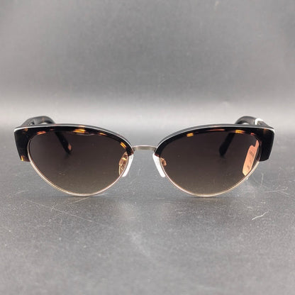 Carolina Lemke CL9035-02 Women's Cat Eye Tortoise Half Rim Tinted UV400 145mm Carolina Lemke