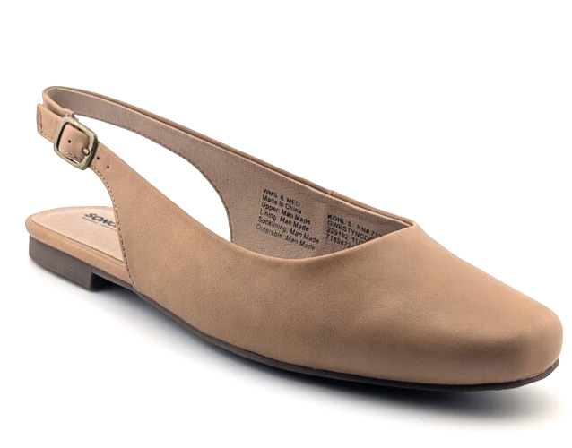 Sonoma Women's Size 8.5M Gwestyn Cognac Slingback Pointed Toe Ballet Flats Shoes Sonoma