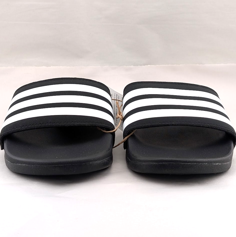 adidas Adilette Comfort JS4313 Unisex Slides Black w/ White NIB adidas