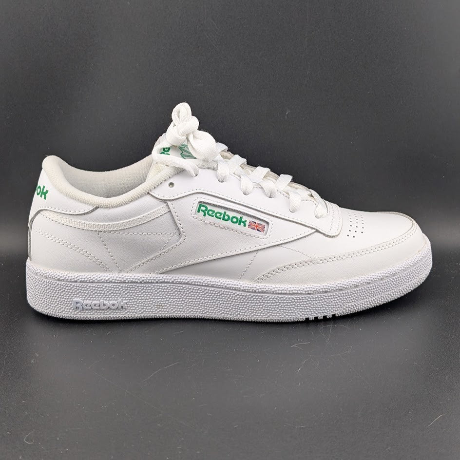 Reebok Men's Size 8 ~ Club C 85 White Green Tennis / Pickleball Court Shoes NIB Reebok