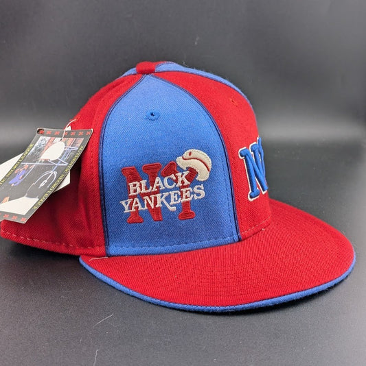 Black Yankees Negro Leagues Baseball Hat Red/Blue~Size 8 1/4~ 2XL Head BigBoy