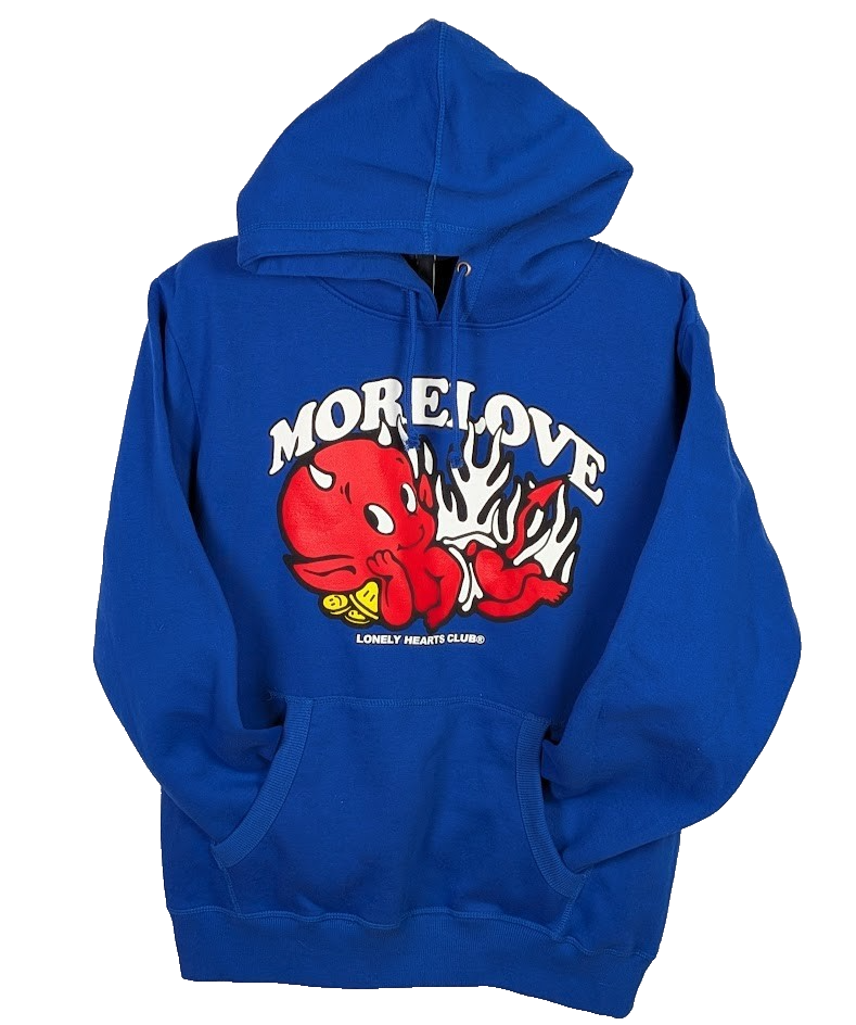 Massive Action “More Love” / Lonely Hearts Club Pullover Hoodie Size Large Lonely Hearts Club