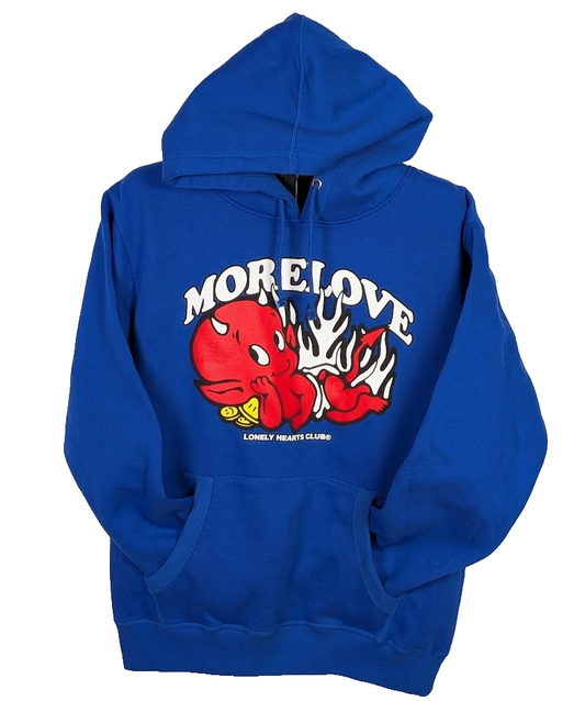 Massive Action “More Love” / Lonely Hearts Club Pullover Hoodie Size Large Lonely Hearts Club