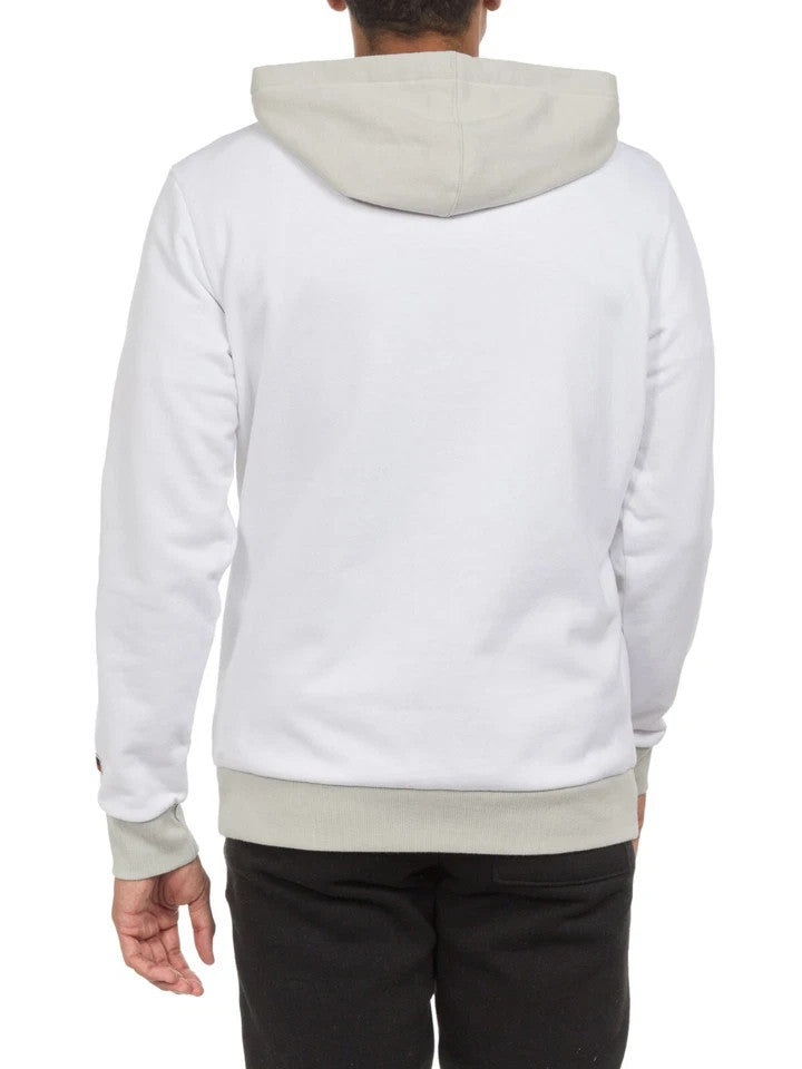 FUBU Men's Long Sleeve Fleece Hoodie Sweatshirt White Size S / LG / XL FUBU