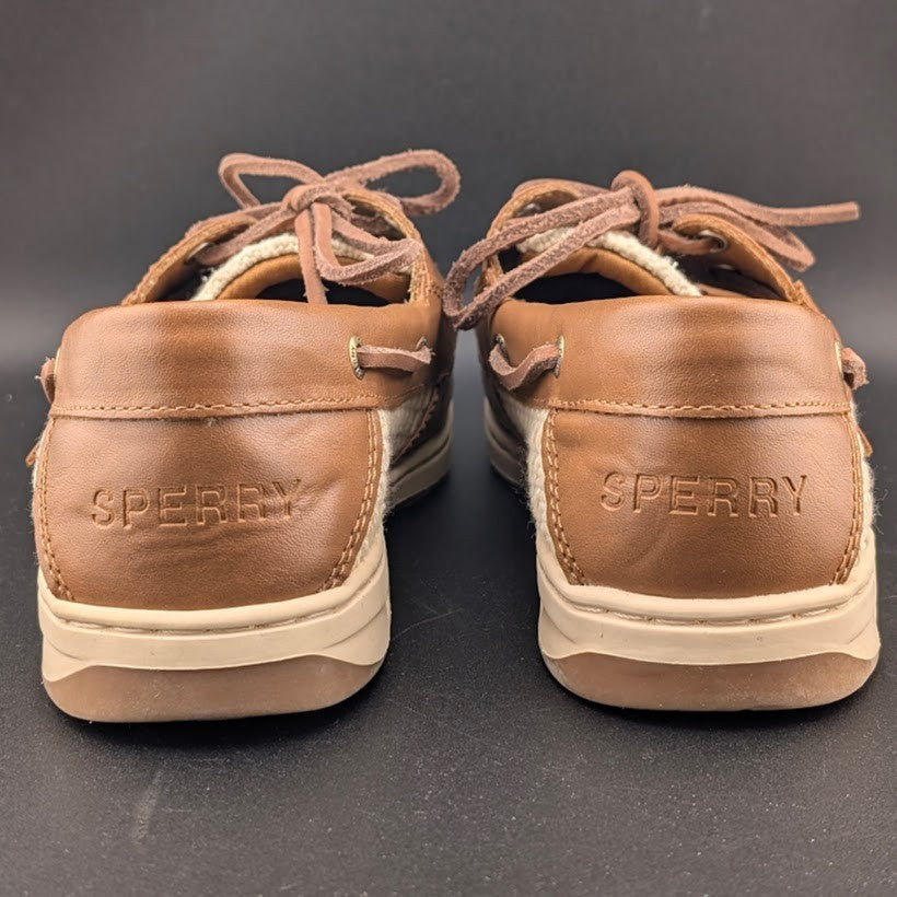 Sperry Women's Size US 8 / EU 39 Whalefish Tan Leather Boat Shoes ~ MSRP $125 SPERRY