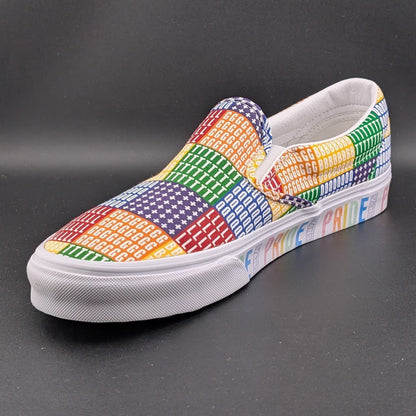 Vans Classic Slip On LGBTQ+ Pride Unisex Classic Slip-On Sneakers VN0A33TB3WJ VANS
