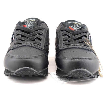 Reebok CL Leather Unisex Infant/Toddler Shoes Size 5 ~ Black Reebok