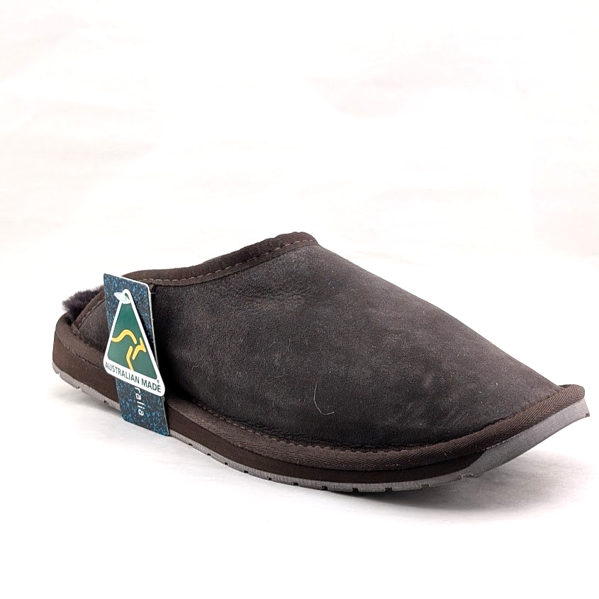 Emu Australia Men's Platinum Esperance Chocolate Slippers Men's Sz 9 / Wo's Sz10 EMU Australia