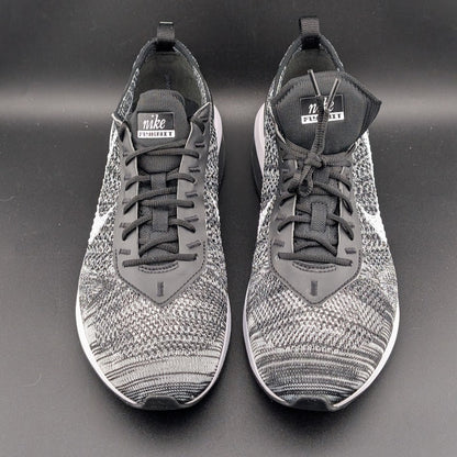 Nike Men's Size 8 Air Max Flyknit Racer DJ6106-001 Black/White Nike