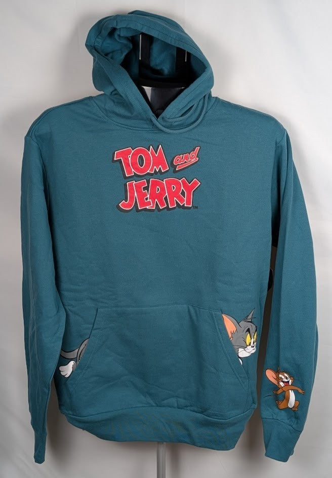 Tom and Jerry by Warner Bros WB Teal Hoodie Sweatshirt | Small Warner Bros.