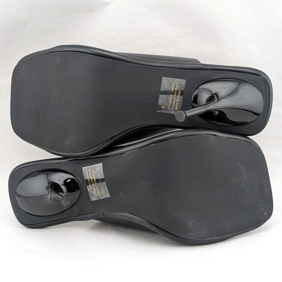 CAPE ROBBIN Ander Women's Size 8 Black Open Toe 4-inch Heeled Sandals NIB 3370 Cape Robbin