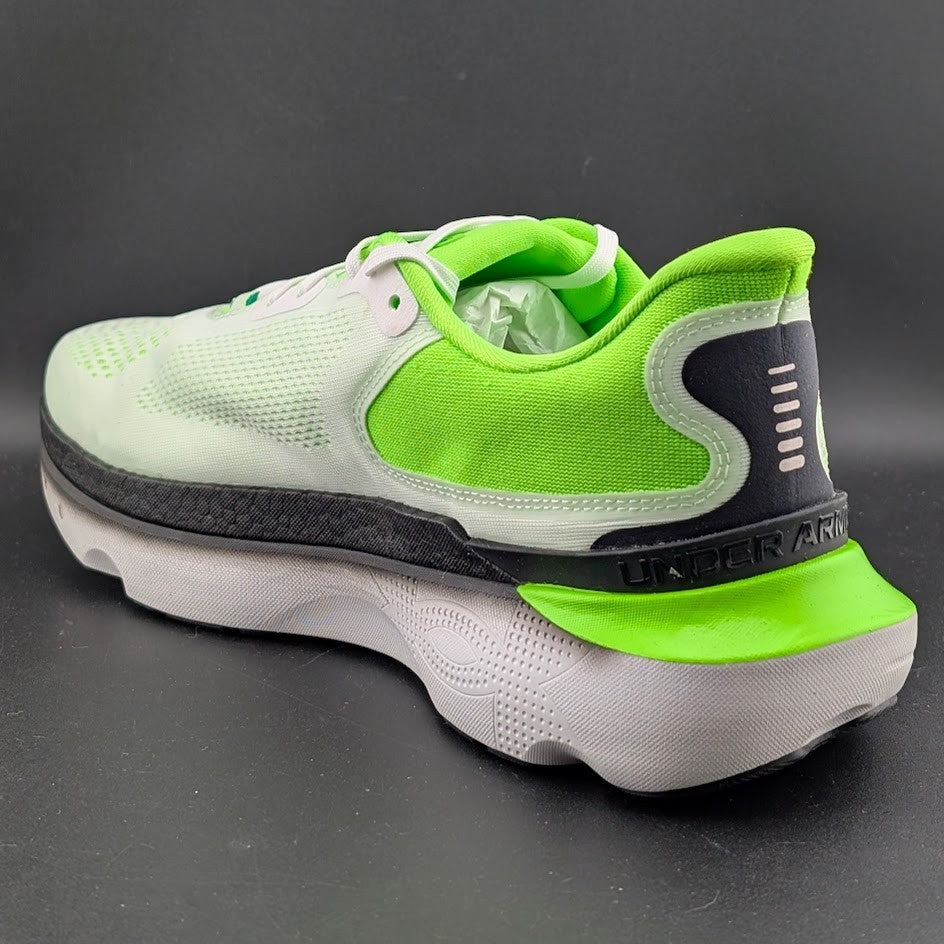 Under Armour Men's Size 11.5 ~HOVR Infinite Pro 2~White Hyper Green 3028168-101 Under Armour