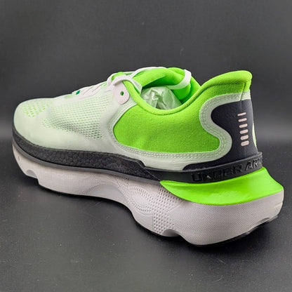 Under Armour Men's Size 11.5 ~HOVR Infinite Pro 2~White Hyper Green 3028168-101 Under Armour