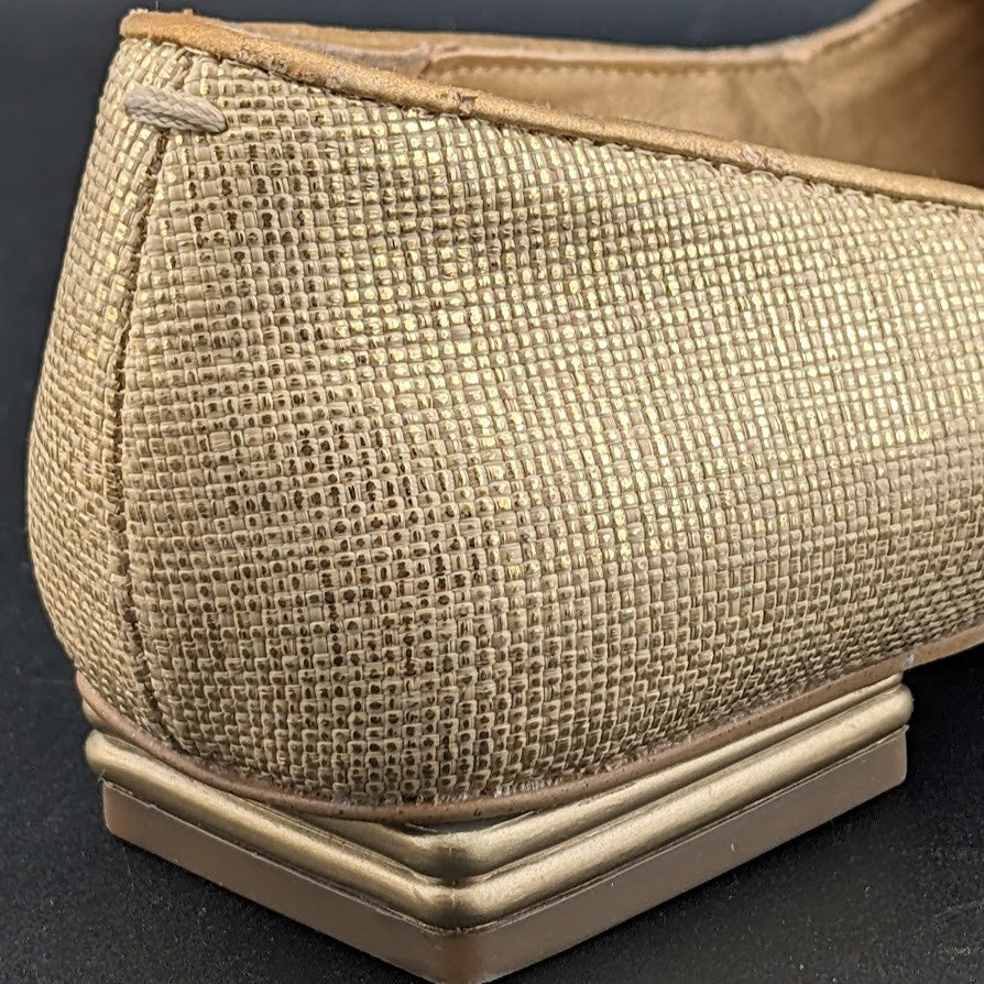 Franco Sarto Size 8 Tesica Metallic Penny Loafer w/ Square Toe Franco Sarto