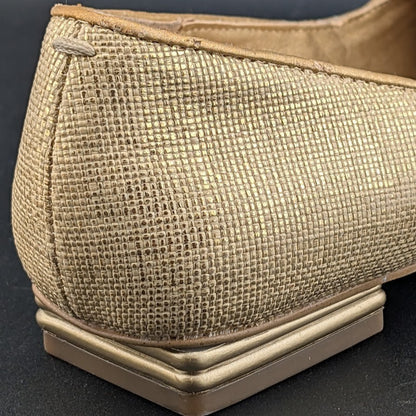 Franco Sarto Size 8 Tesica Metallic Penny Loafer w/ Square Toe Franco Sarto