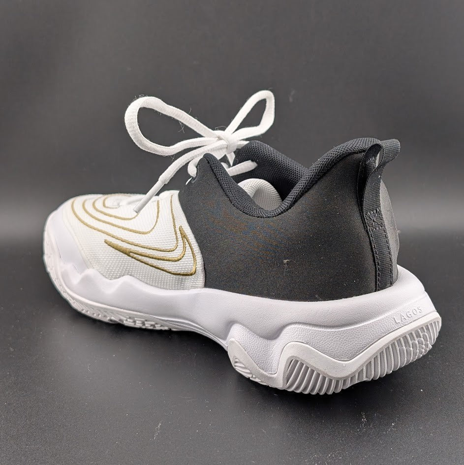 Nike Kids 7/Wos 8.5 Giannis Immortality Basketball Shoes White Gold FZ6734-100 Nike