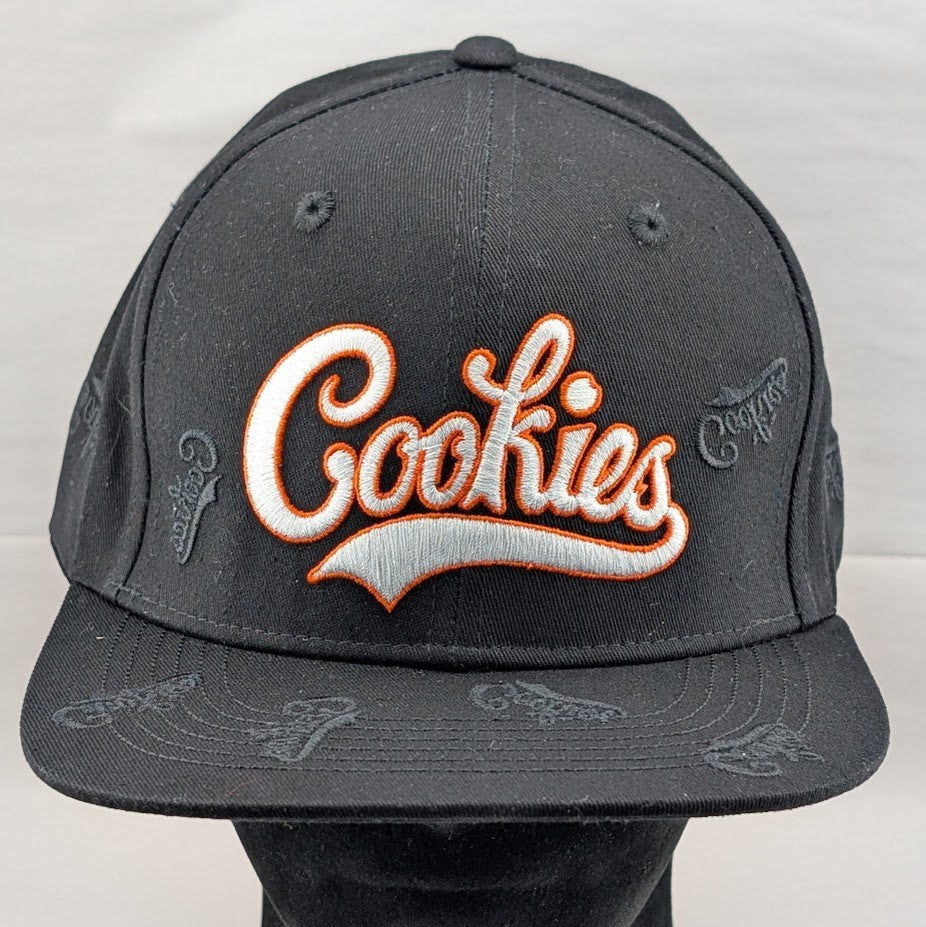 Cookies Black Snapback Hat Adjustable OneSize Bases Loaded Embroidered FREE SHIP Cookies Sf