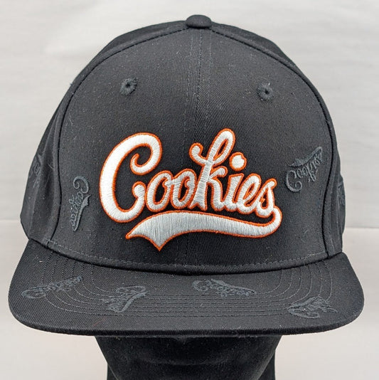 Cookies Black Snapback Hat Adjustable OneSize Bases Loaded Embroidered FREE SHIP Cookies Sf