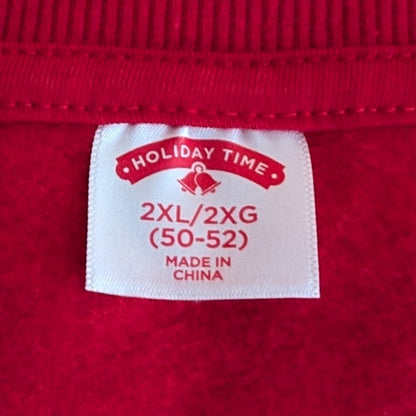 Gangster Wrapper Funny Xmas Santa LS Sweatshirt Unisex Large or 2XL Holiday Time