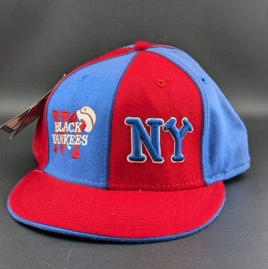 Black Yankees Negro Leagues Baseball Hat Red/Blue~Size 8 1/4~ 2XL Head BigBoy