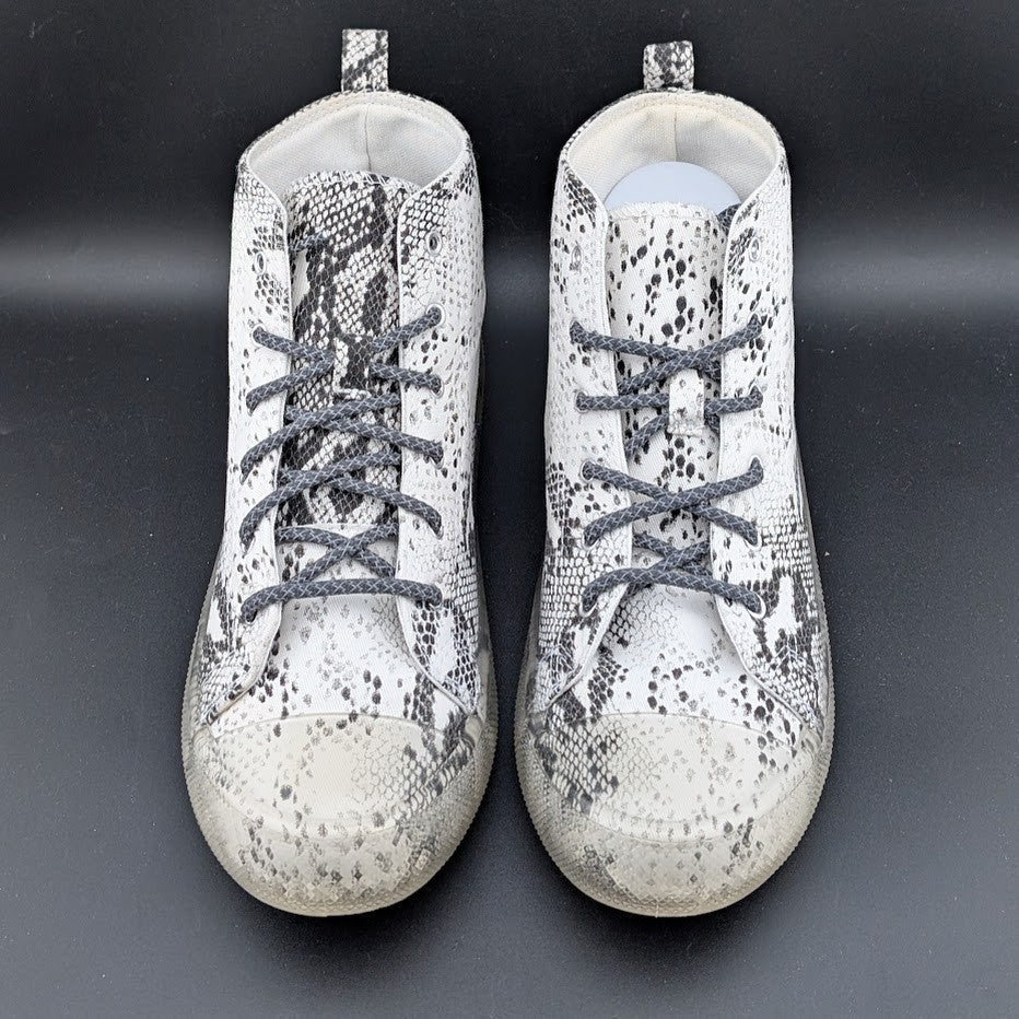 NWOB ~ Vintage Havana Women's Size 8.5 Snake Print High-Top Sneakers Clear Soles Vintage Havana
