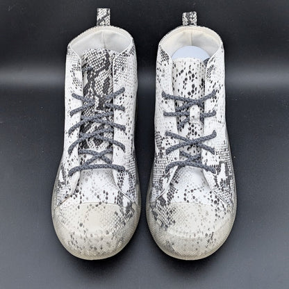 NWOB ~ Vintage Havana Women's Size 8.5 Snake Print High-Top Sneakers Clear Soles Vintage Havana