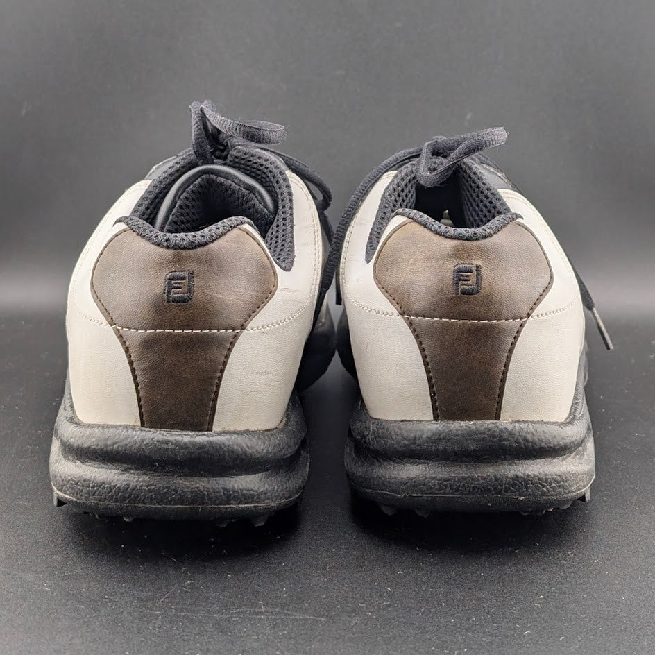 FootJoy GreenJoys Mens Size 11M White Brown Leather Oxford Golfing FootJoy