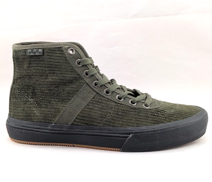 Vans Crockett High Decon Corduroy Olive/Black Men's US Sz 7 Sk8 New Rare Halfcab VANS