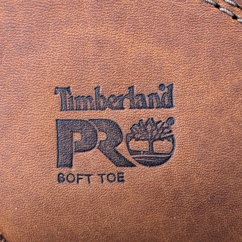 MEN TIMBERLAND PRO Size 10.5 Wedge 6" Soft Toe Brown EH SL Work Boots Timberland PRO