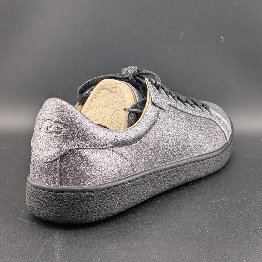 UGG Milo Glitter Sneakers Women’s Size 7 Gunmetal Gray Black Low Top UGG