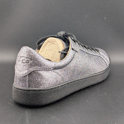 UGG Milo Glitter Sneakers Women’s Size 7 Gunmetal Gray Black Low Top UGG