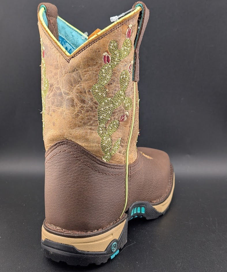 Corral Hydro Resist Safety Square Toe Western Work Boots Cactus Women's 6.5 Corral Boots
