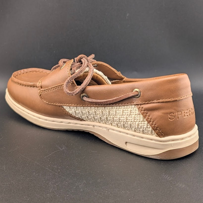 Sperry Women's Size US 8 / EU 39 Whalefish Tan Leather Boat Shoes ~ MSRP $125 SPERRY