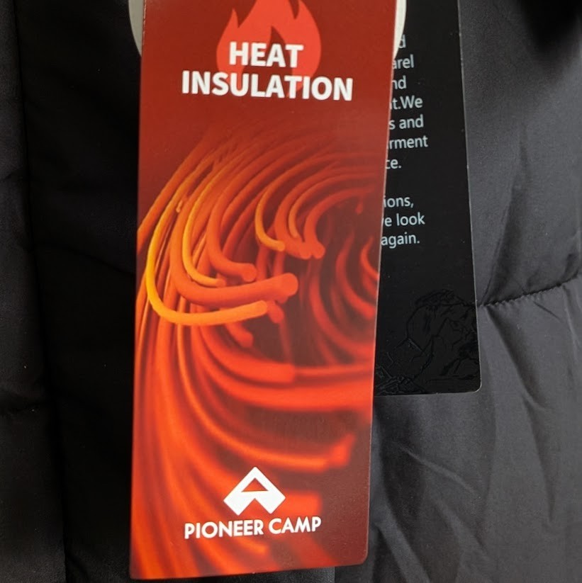 Pioneer Women's XL Summit Black Puffer Jacket w/ Removable Hood and Packable Sac Pioneer Camp