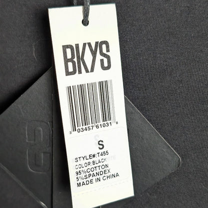 BKYS Men's Small Live Fast Die Young Original Embroidered Graphic T Shirt Black BKYS
