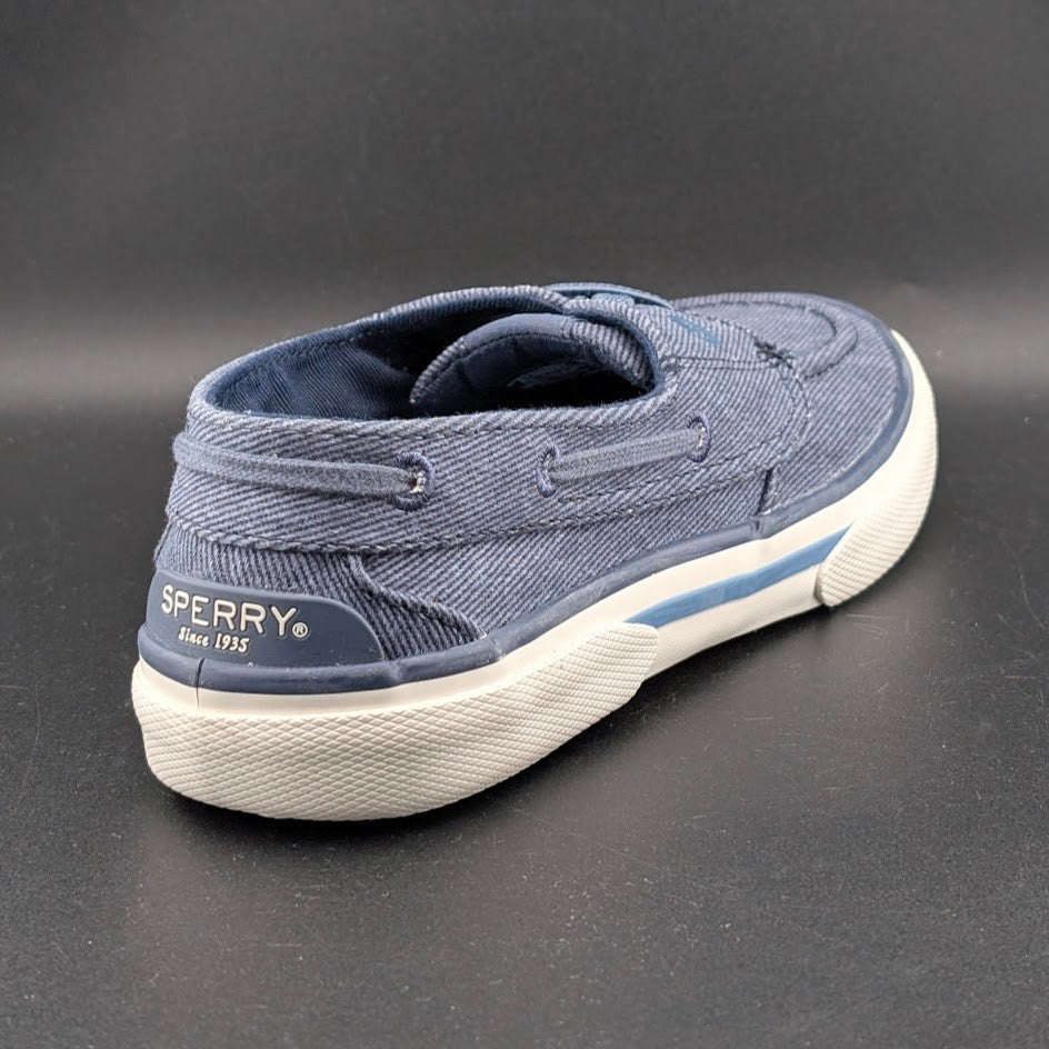 Sperry Women's Size 6 Wide Width ~ Pier Wave Navy Canvas Sneakers STS88787 Sperry