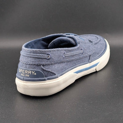 Sperry Women's Size 6 Wide Width ~ Pier Wave Navy Canvas Sneakers STS88787 Sperry