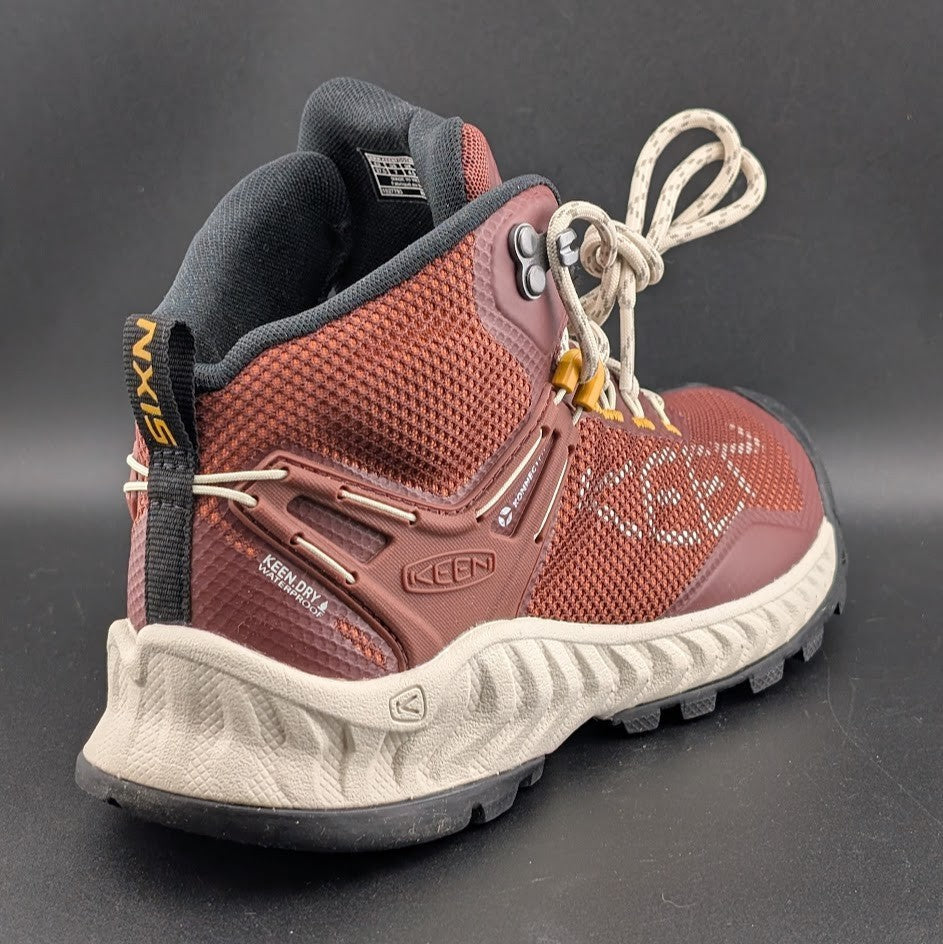 Keen NXIS Evo Mid WP Womens US 7 Andorra/Golden Yellow Hiking Shoes Keen