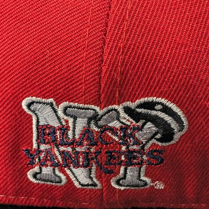 Black Yankees Negro Leagues Baseball Hat Red/Gray~Size 7 3/4~ XL Head J- Head