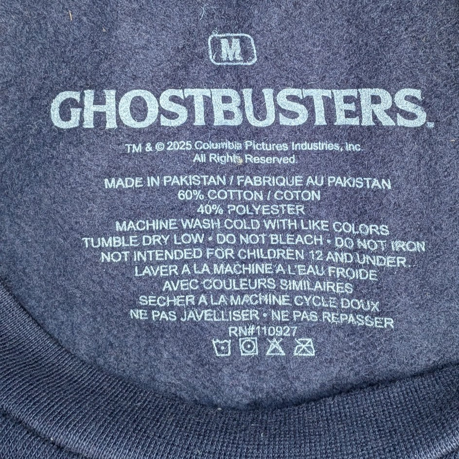 Stay Puft Ghostbusters Sweatshirt Sz Medium Blue Crewneck Movie Merch Columbia Columbia