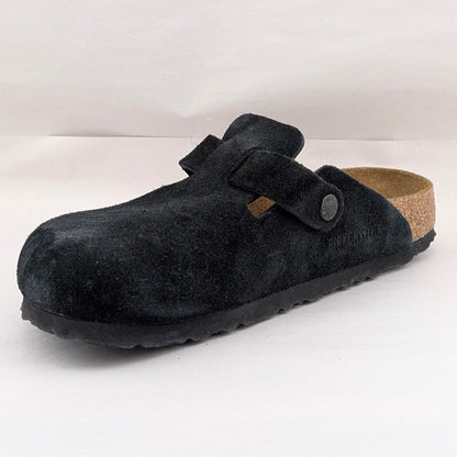 Birkenstock Women's Size 7N / Men's & Kids 5N or EU 38 Boston BS Black Suede Birkenstock