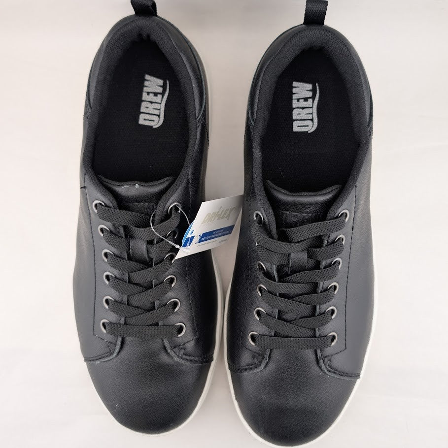 DREW SKATE 40999-12 Mens SKATE Black Leather Lifestyle Sneakers Sizes 7.5 & 8 Drew